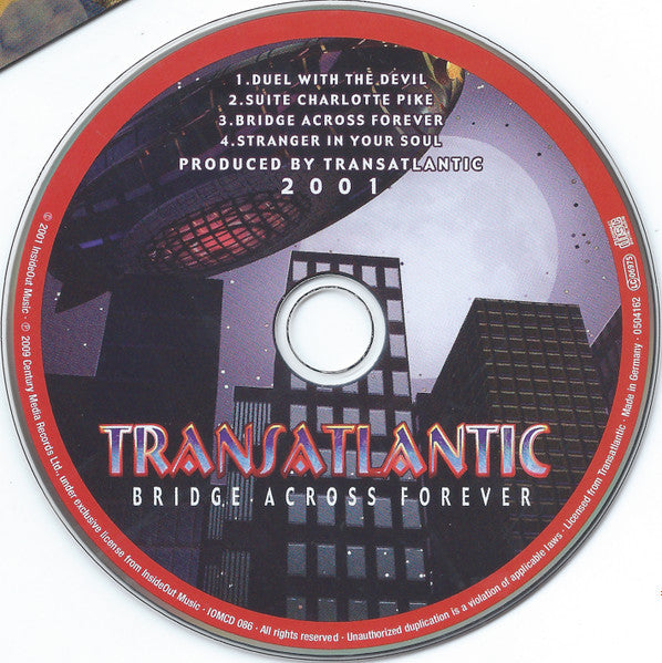 Image of Label Cover of 5134005E: CD - TRANSATLANTIC, Bridge Across Forever (Inside Out Music; IOMCD 086, Europe 2009, Jewel Case, Booklet)   VG+/VG+