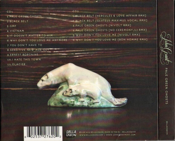 Image of Back Cover of 2xCD - M/M - JOHN GRANT, Pale Green Ghosts (Bella Union; BELLACD377X, UK 2013, Digipak, Booklet), Sealed,  - 0136134E