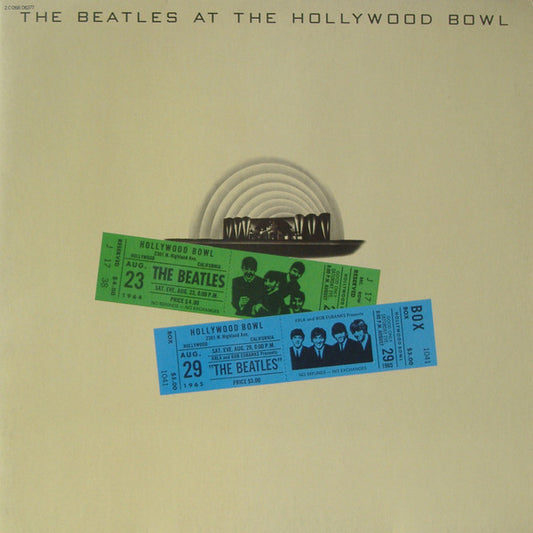 Image of Front Cover of 5144005S: LP - THE BEATLES, The Beatles At The Hollywood Bowl (Parlophone; 2C 068 06377, France 1977, Gatefold) Hairlines, edge wear  VG/VG