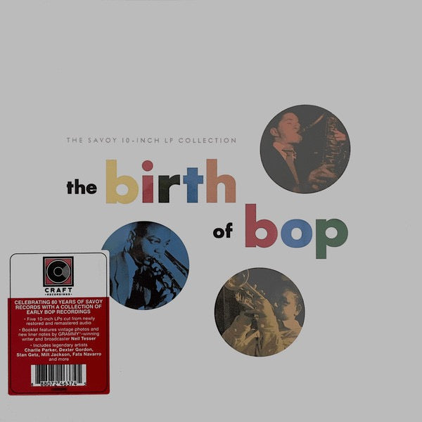 Image of Front Cover of 5114053C: 10" - VARIOUS, The Birth Of Bop (Craft Recordings; CR00590, US 2023, Box Set, Booklet) Still SEALED in stickered shrinkwrap.  EX/M