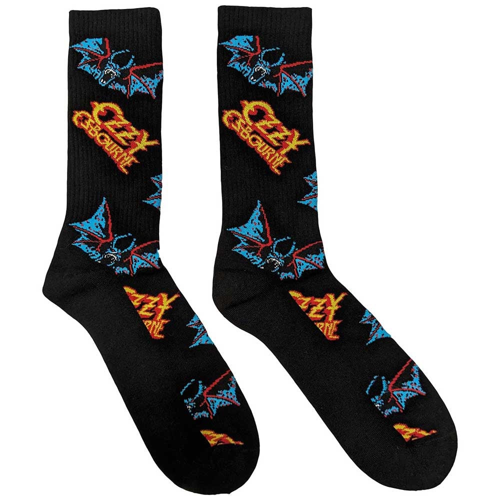 Image of Front Cover of Accessories - NEW/NEW - OZZY OSBOURNE, Bat Logo Socks (,  ), ,  - 4455120S