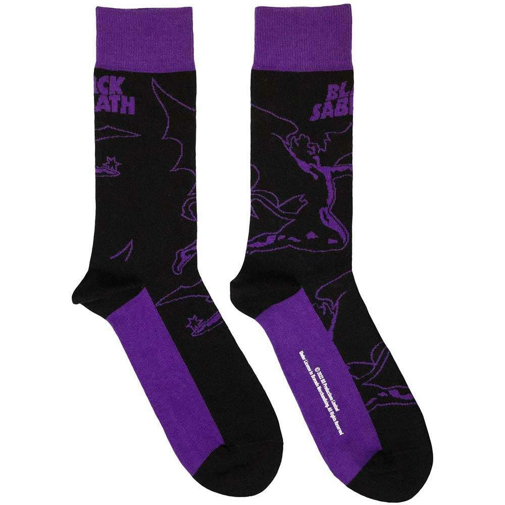 Image of Front Cover of Accessories - NEW - BLACK SABBATH, Demon Logo Socks (,  ), ,  - 4416474C
