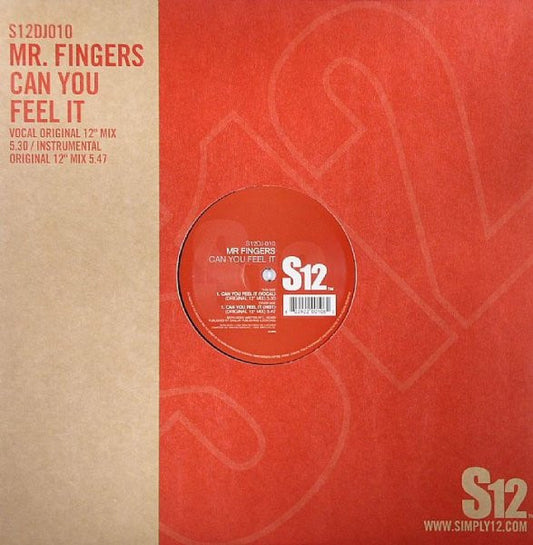 Image of Front Cover of 5144072S: LP - MR. FINGERS, Can You Feel It (S12 ; S12DJ-010, UK 2002, Die Cut Company Sleeve) pen on label - minor  /VG+