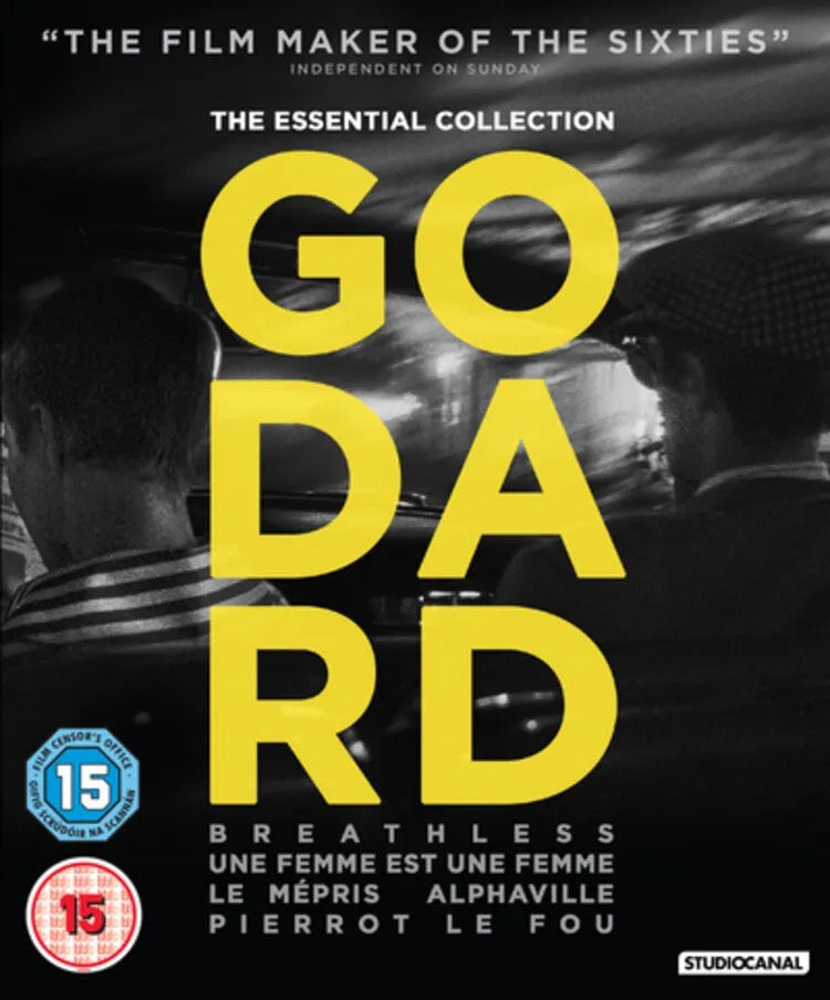 Image of Front Cover of 5134066E: Blu-ray - JEAN-LUC GODARD, Godard: The Essential Collection (Studio Canal; OPTI2958, UK , Box Set, Booklet)   VG+/VG+