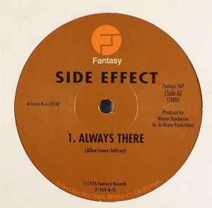 Image of Front Cover of 5124044E: 12" - SIDE EFFECT, Always There/ Be Bop Rock/ Always There (Other Version) (Fantasy; Fantasy 769, US Reissue) Light marks. Strong VG.  /VG