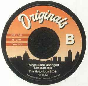 Image of Back Cover of 5124046E: 7" - THE MAIN INGREDIENT / THE NOTORIOUS B.I.G., Summer Breeze (Jim Sharp Mix) / Things Done Changed (Jim Sharp Mix) (Originals; OG - 044, UK 2023) Lightest of marks.  /VG+