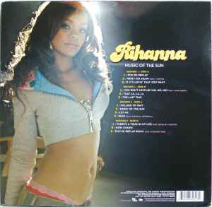Image of Back Cover of 2xLP - VG/VG - RIHANNA, Music Of The Sun (Def Jam Recordings ; B0004937-01, US 2005, Insert), Corner Crease, Writing On Label, Hairlines, Doesn't Affect Play,  - 1346067S