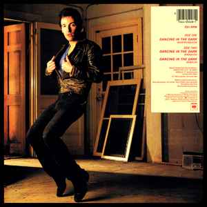 Image of Back Cover of 5114279C: 12" - BRUCE SPRINGSTEEN, Dancing In The Dark (Columbia; 44 05028, US 1984, Picture Sleeve) Import sticker on rear.  VG+/VG+