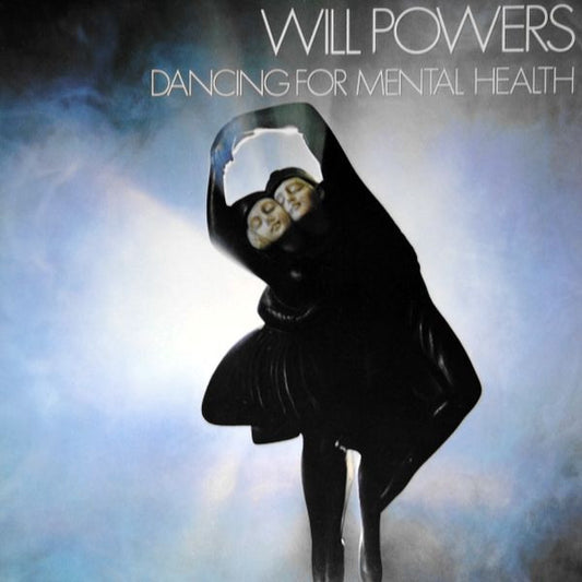 Image of Front Cover of 5144180S: LP - WILL POWERS, Dancing For Mental Health (Island Records; 90102-1, US 1983) Edge and Ring Wear, Large Promo Sticker On Front Sleeve  G+/VG