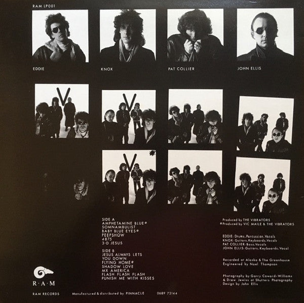 Image of Back Cover of 5124080E: LP - THE VIBRATORS, Alaska 127 (Ram Records; RAM LP 001, UK 1984)   VG+/VG+