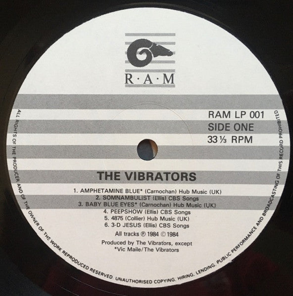 Image of Label Cover of 5124080E: LP - THE VIBRATORS, Alaska 127 (Ram Records; RAM LP 001, UK 1984)   VG+/VG+