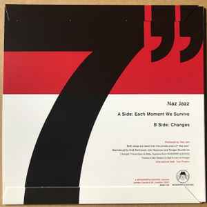 Image of Back Cover of 5114313C: 7" - NAZ JAZZ, Each Moment We Survive (Wonderfulsound; WSD135, UK 2022, Picture Sleeve, Press Release & Adaptor)   VG+/VG+