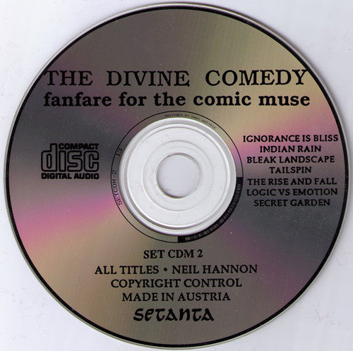 Image of Label Cover of 5154124S: CD - THE DIVINE COMEDY, Fanfare For The Comic Muse (Setanta; SET CDM 2, UK 1990)   VG+/