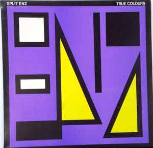 Image of Front Cover of 5114318C: LP - SPLIT ENZ, True Colours (Polydor; ENZ 1, New Zealand 1980, Purple Cover) Edge Wear  VG/VG