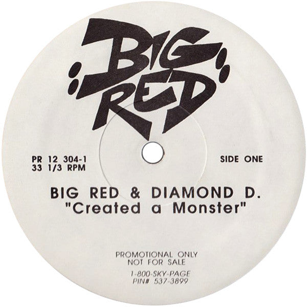 Image of Front Cover of 5144169S: 12" - BIG RED & DIAMOND D, Created A Monster (Payday; PR12 304-1, US 1995, Promo)   /VG+