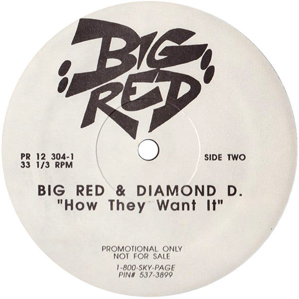 Image of Back Cover of 5144169S: 12" - BIG RED & DIAMOND D, Created A Monster (Payday; PR12 304-1, US 1995, Promo)   /VG+