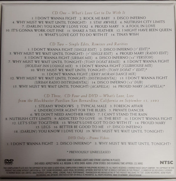 Image of Back Cover of 5154122S: CD - TINA , What's Love Got To Do With It (Parlophone; 5054197555558, Worldwide 2024)   M/M