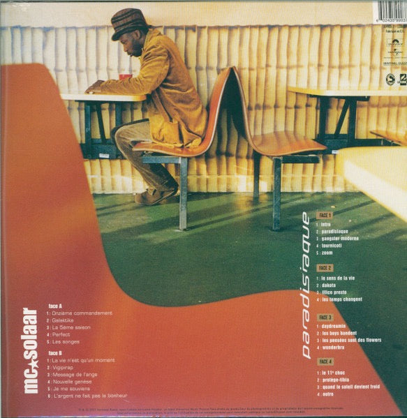 Image of Back Cover of 5114430C: 3xLP - MC SOLAAR, MC Solaar / Paradisiaque (	Polydor; 359903-7, 	France 2021, 3 Inners)   NEW/NEW