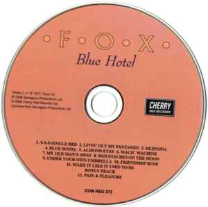 Image of Label Cover of 5134141E: CD - FOX, Blue Hotel (Cherry Red; CDM RED 272, UK 2006, Jewel Case) light marks plays fine  VG+/VG+