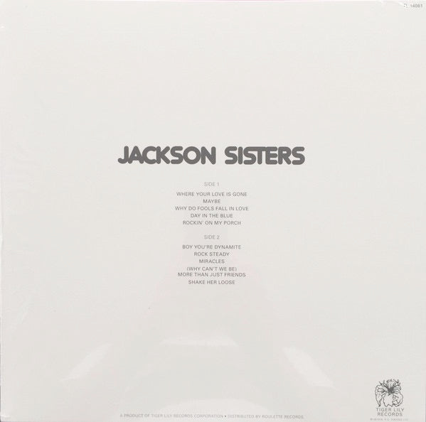 Image of Back Cover of 5114452C: LP - JACKSON SISTERS, Jackson Sisters (Mr Bongo; MRBLP161, UK 2018, Inner)   NEW/NEW