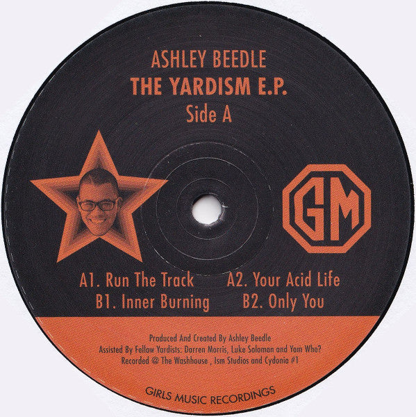 Image of Back Cover of 5144273S: LP - ASHLEY BEEDLE, The Yardism E.P. (Girls Music; GIRLS012, UK 2012, Insert) Light Marks only.  /VG+