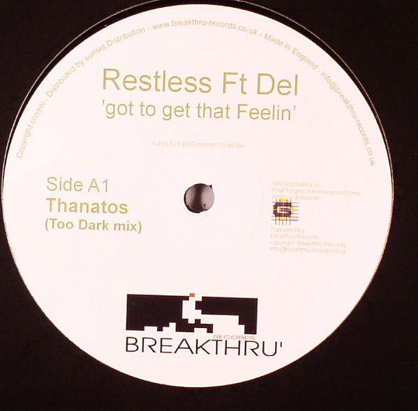 Image of Front Cover of 5144274S: LP - RESTLESS, Got To Get That Feelin' (Breakthru' Records; BREAKTHRU07, UK 2005)   /VG+