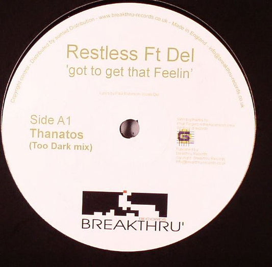 Image of Front Cover of 5144274S: LP - RESTLESS, Got To Get That Feelin' (Breakthru' Records; BREAKTHRU07, UK 2005)   /VG+