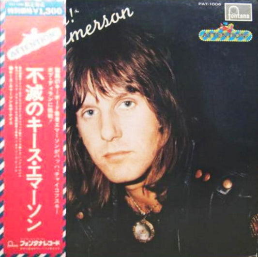 Image of Front Cover of 5144266S: LP - KEITH EMERSON & THE NICE, Attention! Keith Emerson (Fontana; PAT-1006, Japan 1974, Pasteback Sleeve, With Obi) Strong VG+ all around.  VG+/VG+