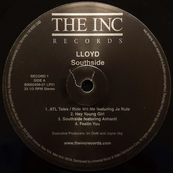 Image of Label Cover of 5144278S: 2xLP - LLOYD, Southside (Island Def Jam Music Group; B0002409-01, US 2004, Insert) Slight mottling to disc 1  VG/VG+