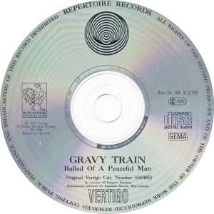 Image of Label Cover of 5134174E: CD - GRAVY TRAIN, (A Ballad Of) A Peaceful Man (Repertoire Records; RR 4122-WP, Germany 1990, Jewel Case)   VG+/VG+