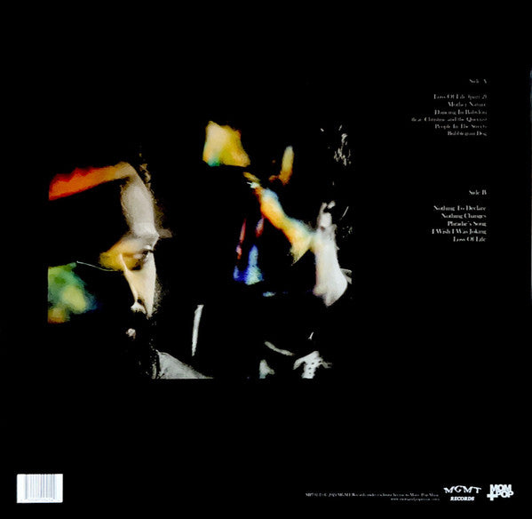 Image of Back Cover of LP - NEW/NEW - MGMT, Loss Of Life (Mom + Pop; MP731, US 2024, Inner), ,  - 5154162S