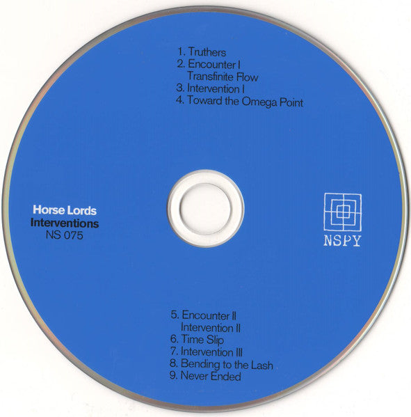 Image of Label Cover of 5134203E: CD - HORSE LORDS, Interventions (Northern Spy; NS 075, US 2016, Jewel Case, Booklet)   VG+/VG+