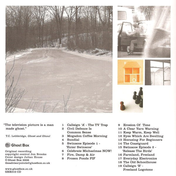 Image of Back Cover of 5134205E: CD - THE ADVISORY CIRCLE, Other Channels (Ghost Box ; GBX010 CD, UK 2008, Inner)   VG+/VG+