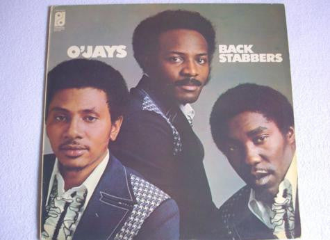 Image of Front Cover of 512365E: LP - O'JAYS, Back Stabbers (Philadelphia International Records; PIR 65932, UK 1972) Ring/corner/edgewear. Light marks to vinyl.  VG/VG