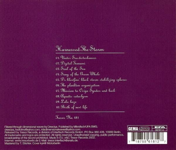 Image of Back Cover of 5134210E: CD - DREXCIYA, Harnessed The Storm (Tresor; Tresor.181, Germany 2002, Jewel Case, Inner)   VG+/VG+