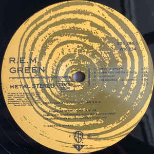 Image of Label Cover of 5124343E: LP - R.E.M., Green (Warner Bros. Records; 925 795-1, Europe , Inner)   VG+/VG+