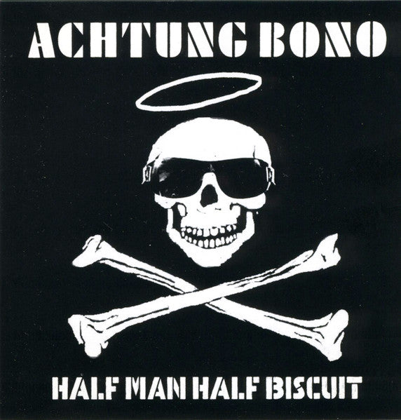 Image of Front Cover of 5134224E: CD - HALF MAN HALF BISCUIT, Achtung Bono (Probe Plus; PROBE 57, UK 2005, Jewel Case, Inner)   VG+/VG+