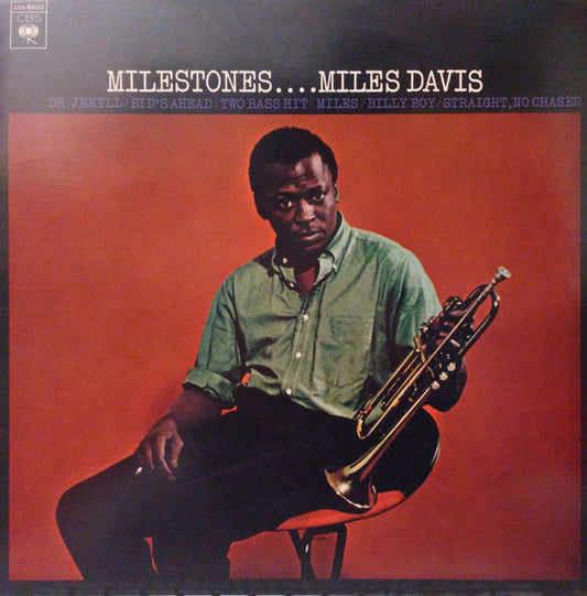 Image of Front Cover of 5144326S: LP - MILES DAVIS, Milestones (CBS; CBS 85553, Europe 1985) Light marks only.   VG/VG