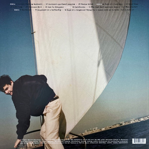 Image of Back Cover of 5114559C: 2xLP - LANA DEL REY, Norman Fucking Rockwell! NFR! (Polydor; 0806831, Europe 2019, Gatefold, 2 Inners, Lime Green Vinyl. Alternative Cover.) M1/MPO19130038  M2/MPO19130965MPO 19129460M2/MPO19130600  EX/VG+