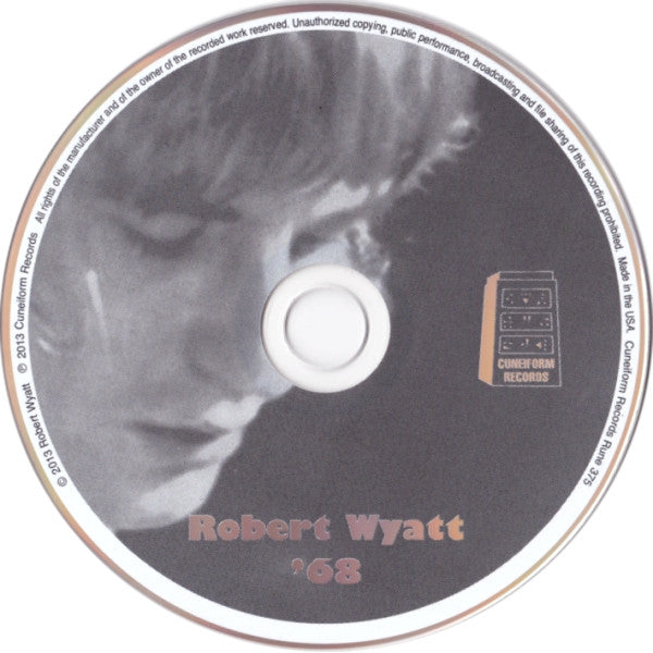 Image of Label Cover of 5254011S: CD - ROBERT WYATT, '68 (Cuneiform Records; Rune 375, US 2013)   VG+/VG+