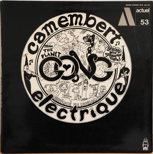 Image of Front Cover of 5224076E: LP - GONG, Camembert Electrique (BYG Records; 529.353, France , Laminated Gatefold Sleeve, 2 Inserts, 2nd BYG pressing)   VG/VG