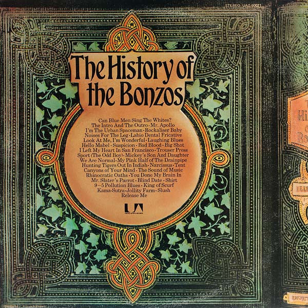 Image of Back Cover of 2xLP - VG/VG - THE BONZO DOG BAND, The History Of The Bonzos (United Artists Records; UAD 60071/72, UK 1974, Textured Gatefold Sleeve, Stereo), Strong VG,  - 4316295C