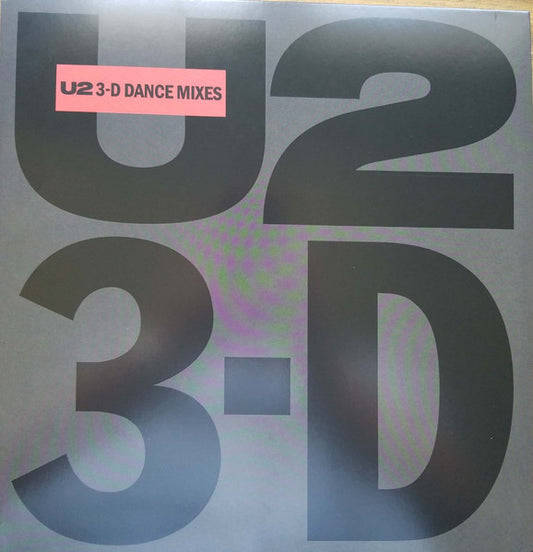 Image of Front Cover of 0125074E: LP - U2, 3-D Dance Mixes (U2 Dot Com; U2COM13, UK, Europe & US 2018, Gatefold, Inner & 3 Inserts)   VG+/VG+