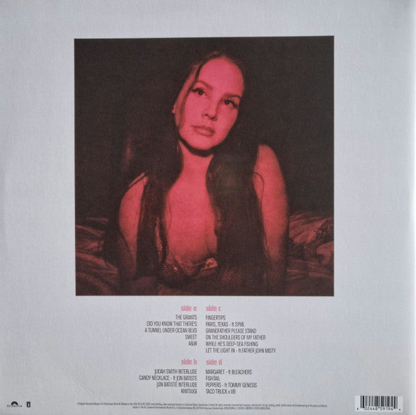 Image of Back Cover of 0145015S: 2xLP - LANA DEL REY, Did You Know That There's A Tunnel Under Ocean Blvd (Polydor; 4859194, Worldwide 2023, Gatefold, Limited Edition, Pink, Alternative Artwork)   VG+/VG+