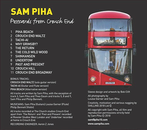 Image of Back Cover of CD - NEW/NEW - SAM PHIA, Postcards From Crouch End (, UK 2018), ,  - 0115136C