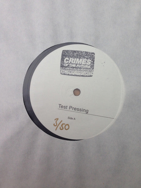 Image of Front Cover of 0125120E: 12" - NOTHING BUT BLOOD, White Of The Eye (Crimes Of The Future; COTF 005, UK 2014, Numbered, Test Pressing) #27/50.  /VG