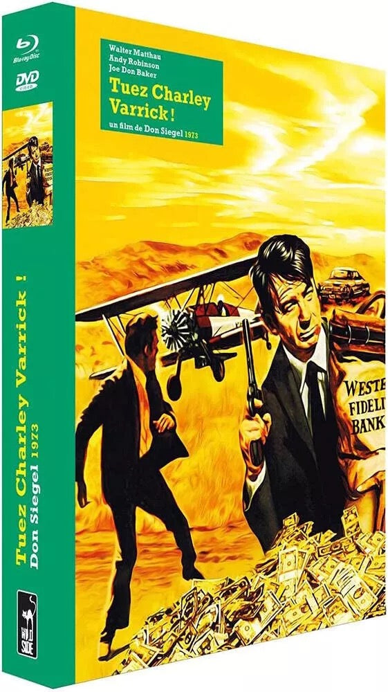 Image of Front Cover of 0135060E: DVD - WALTER MATHAU, Tuez Charley Varrick ! (Wild Side; , France , Box Set, Book, DVD - Blu Ray)   VG+/VG+