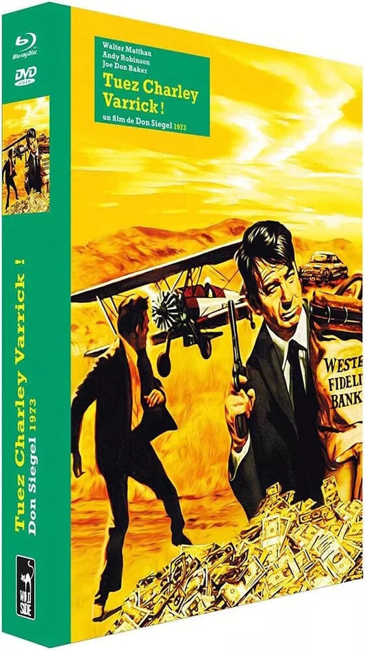Image of Front Cover of 0135060E: DVD - WALTER MATHAU, Tuez Charley Varrick ! (Wild Side; , France , Box Set, Book, DVD - Blu Ray)   VG+/VG+