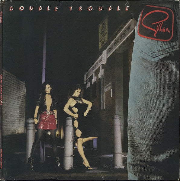 Image of Front Cover of 0115191C: 2xLP - GILLAN, Double Trouble (Virgin; VGD 3506, UK 1981, Gatefold) Edge Wear  VG/VG+