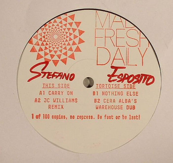 Image of Front Cover of 12" - /VG+ - STEFANO ESPOSITO, Paper, Scissors, Rock (Made Fresh Daily ; MFD019, UK 2014), ,  - 0125133E